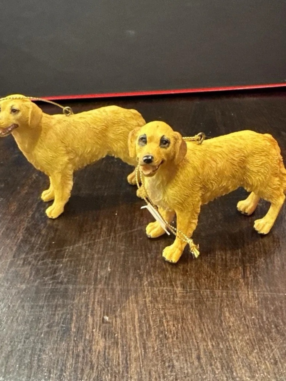 Golden Retriever Pair Holiday Pillow Accent - Yellow Plush Dog Throw (Unbranded)